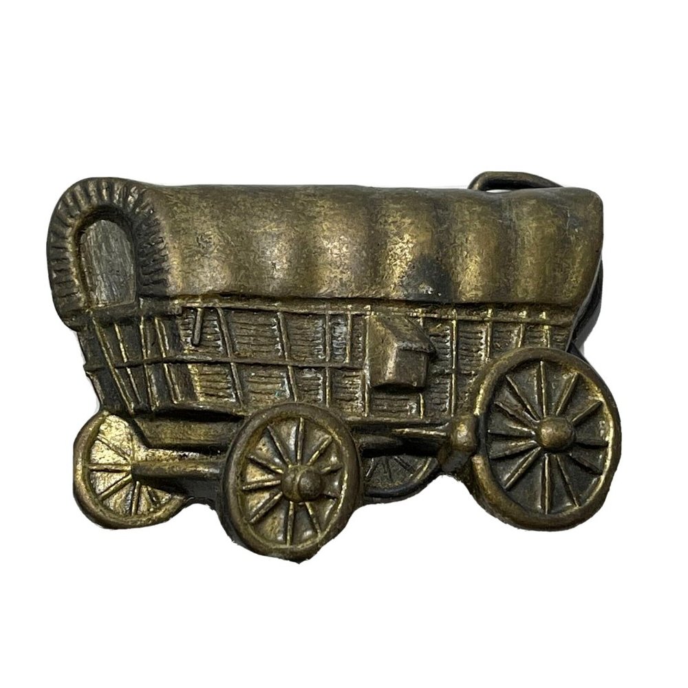 New Old Stock Vintage 70's Western Horse Carriage Buggy Belt Buckle